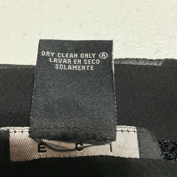 ECI S Black Silk Chiffon Ruffle & Lace Sheer Top & Camisole Womens Size Small - Picture 13 of 13